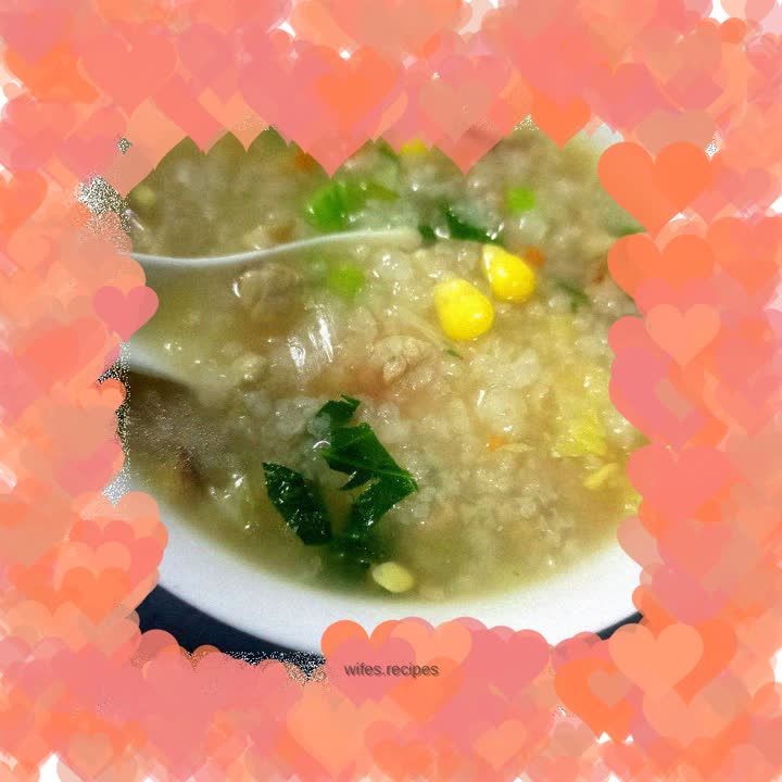 Diced pork and seasonal vegetable polenta