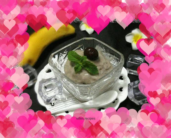 Pure banana ice cream