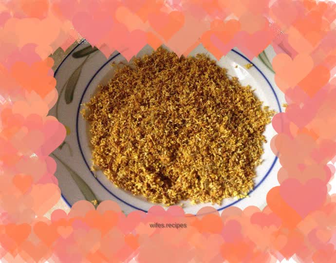 Homemade osmanthus honey