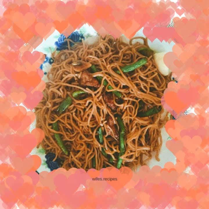 Authentic farmhouse fried noodles