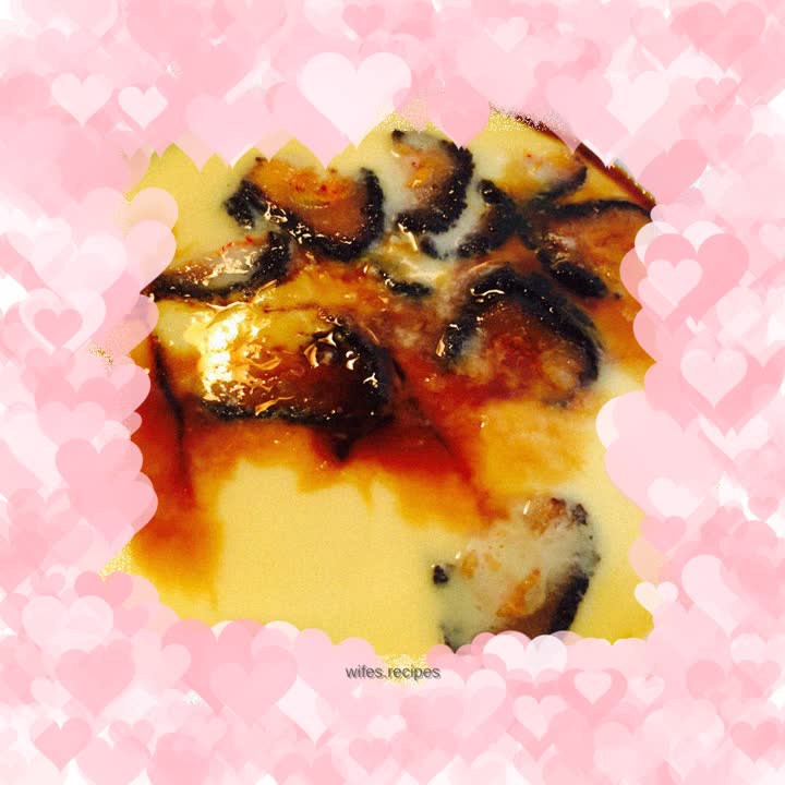 Sea cucumber custard