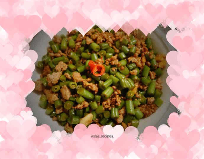 Simple Stir-fried Beans with Minced Pork