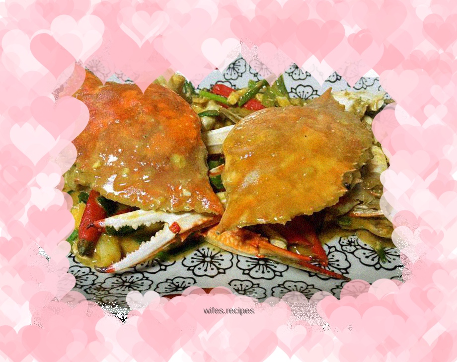 Baked crab with egg yolk