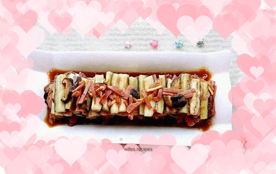 Homemade steamed eggplant