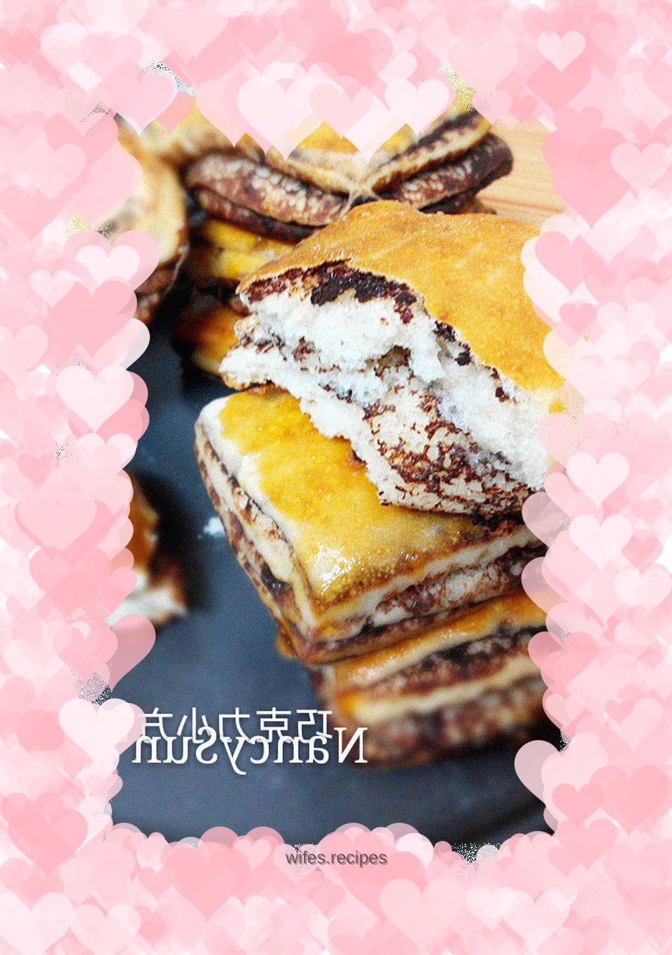 Chocolate square buns