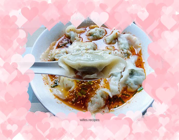 Homemade sour soup dumplings