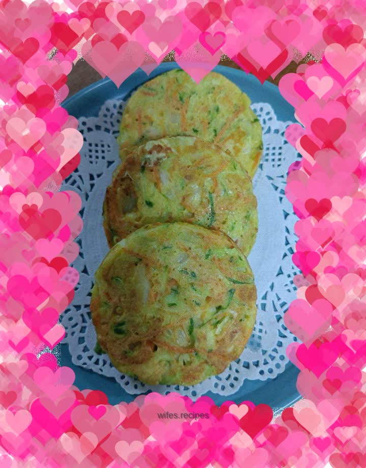 Cucumber egg pancake