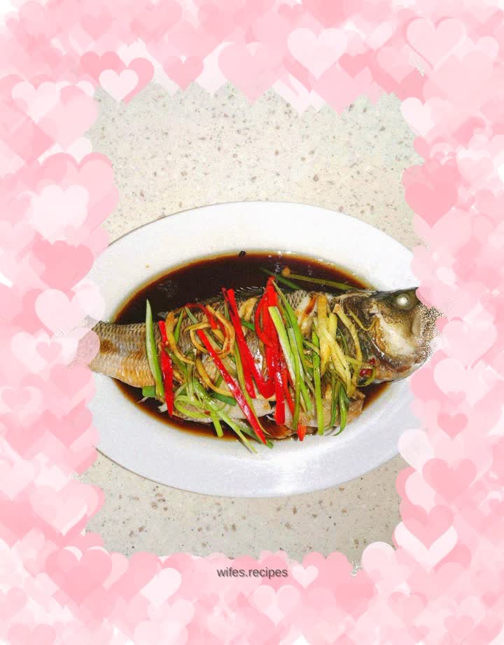 Steamed seabass