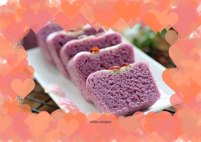 Purple sweet potato cake