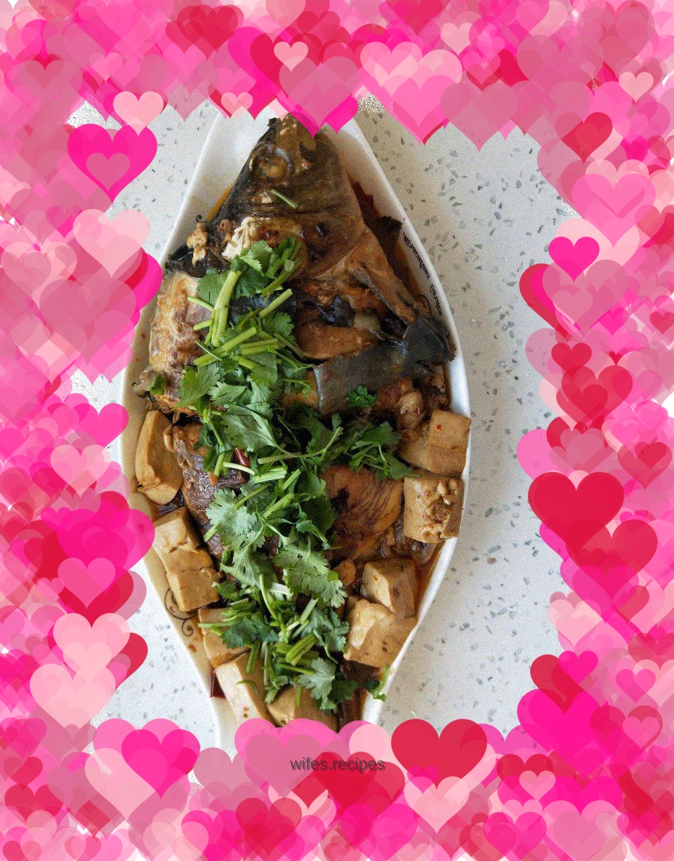 Beer fish stewed with tofu