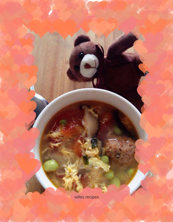 Tomato and Egg Drop Soup