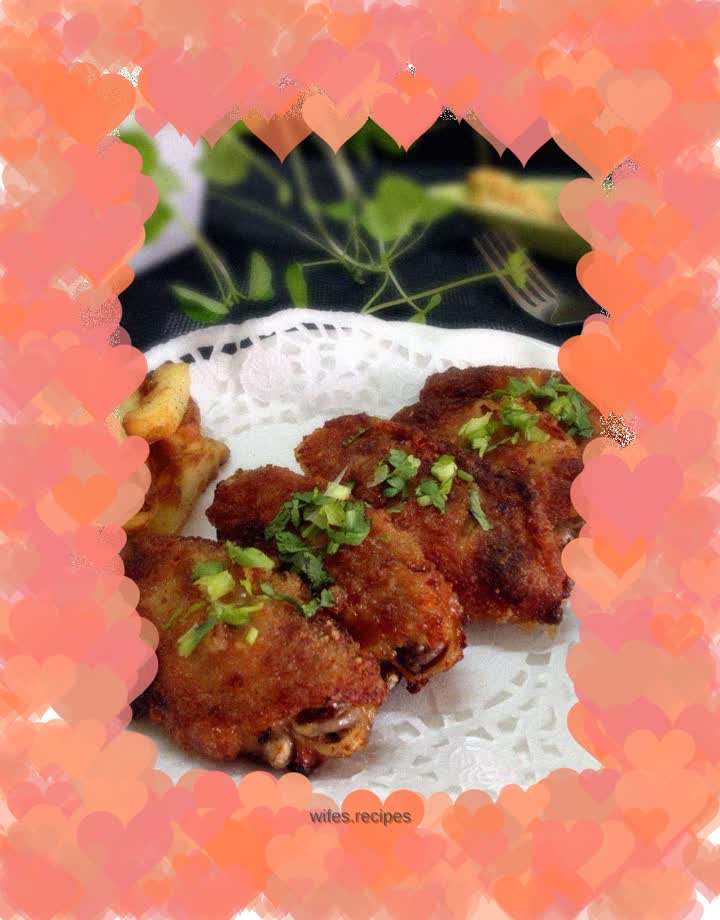 BBQ Pork Crispy Chicken Wings