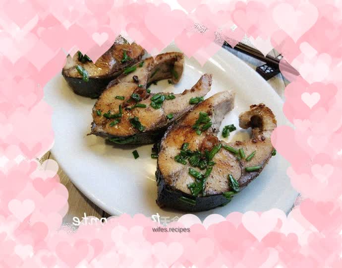 Pan-fried yellowtail