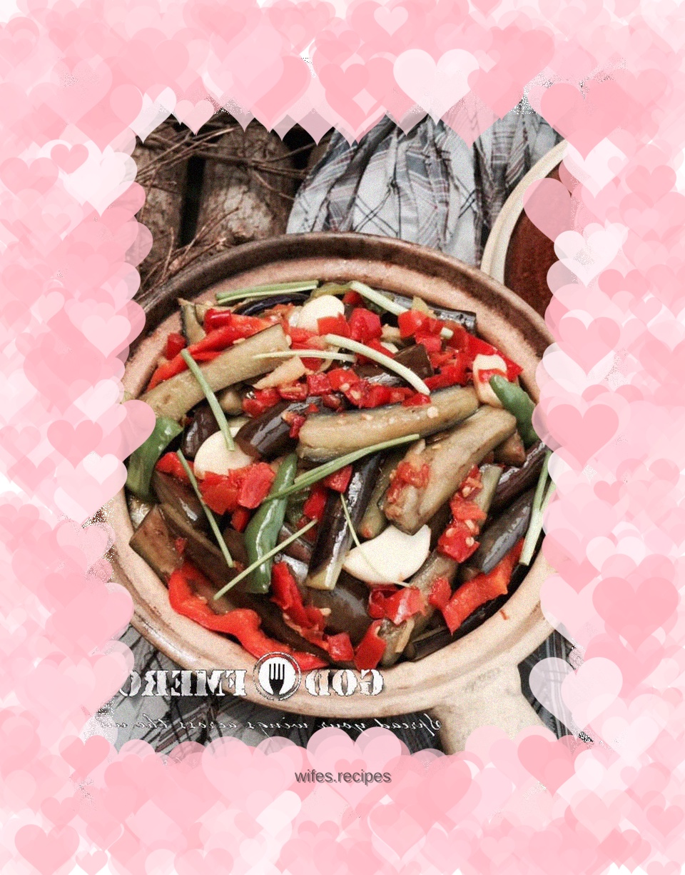 Super delicious home-cooked pepper and eggplant stew