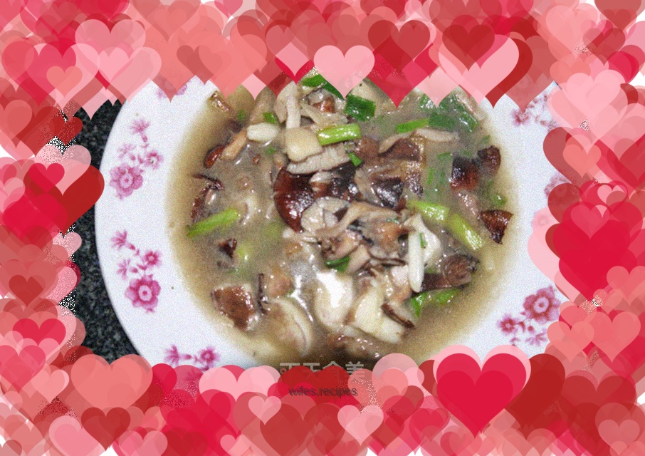 Grilled wild fresh mushrooms