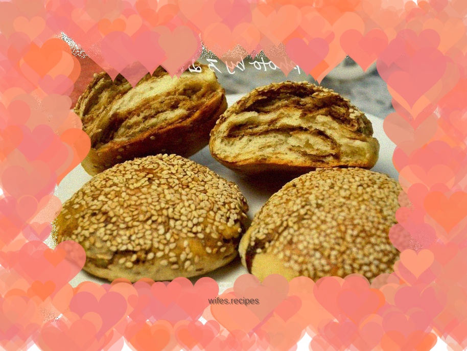 Cinnamon brown sugar sesame sauce pancakes