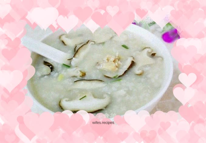 Mushroom and Chicken Porridge