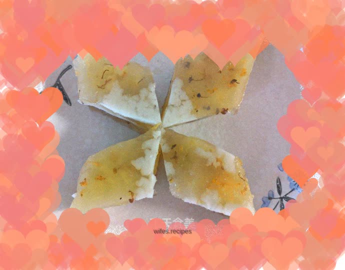 Coconut milk osmanthus cake