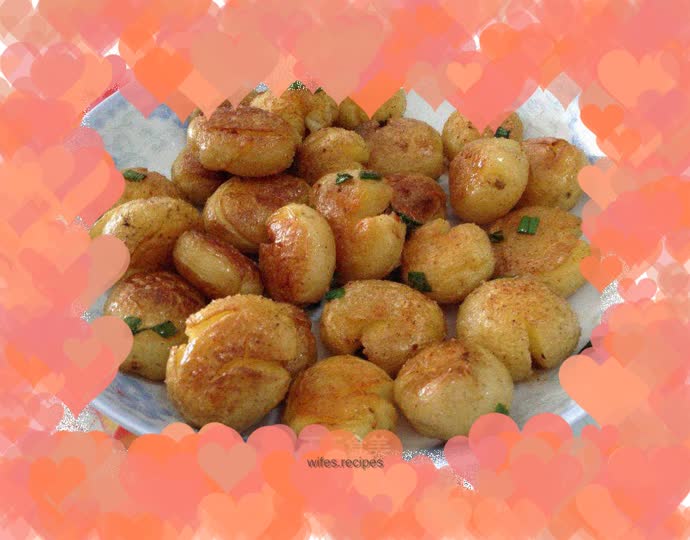 Salt and pepper baby potatoes