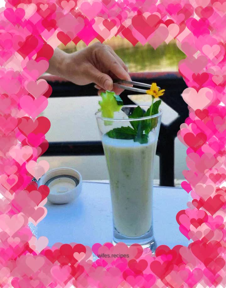 Cucumber Banana Goat Milk Juice