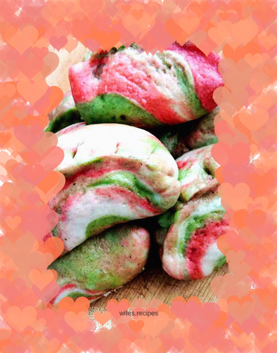 Three-color refreshing pickled vegetable buns