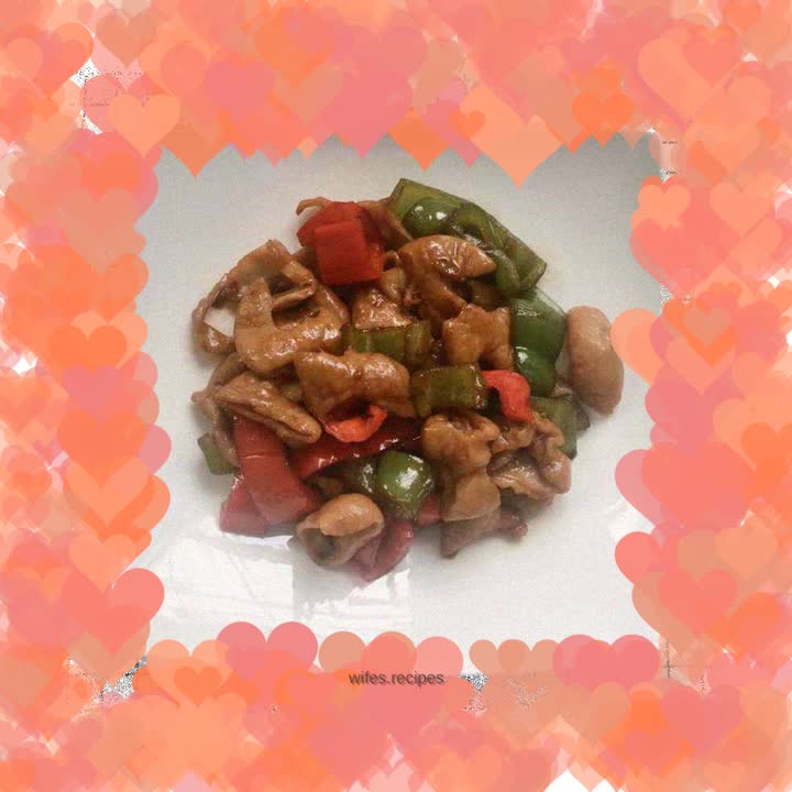 Stir-fried pork sausage