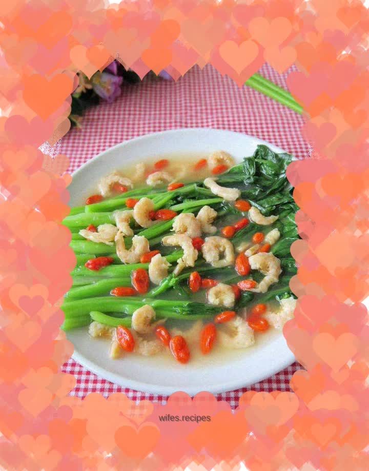 Braised Choi Sum with Shrimp