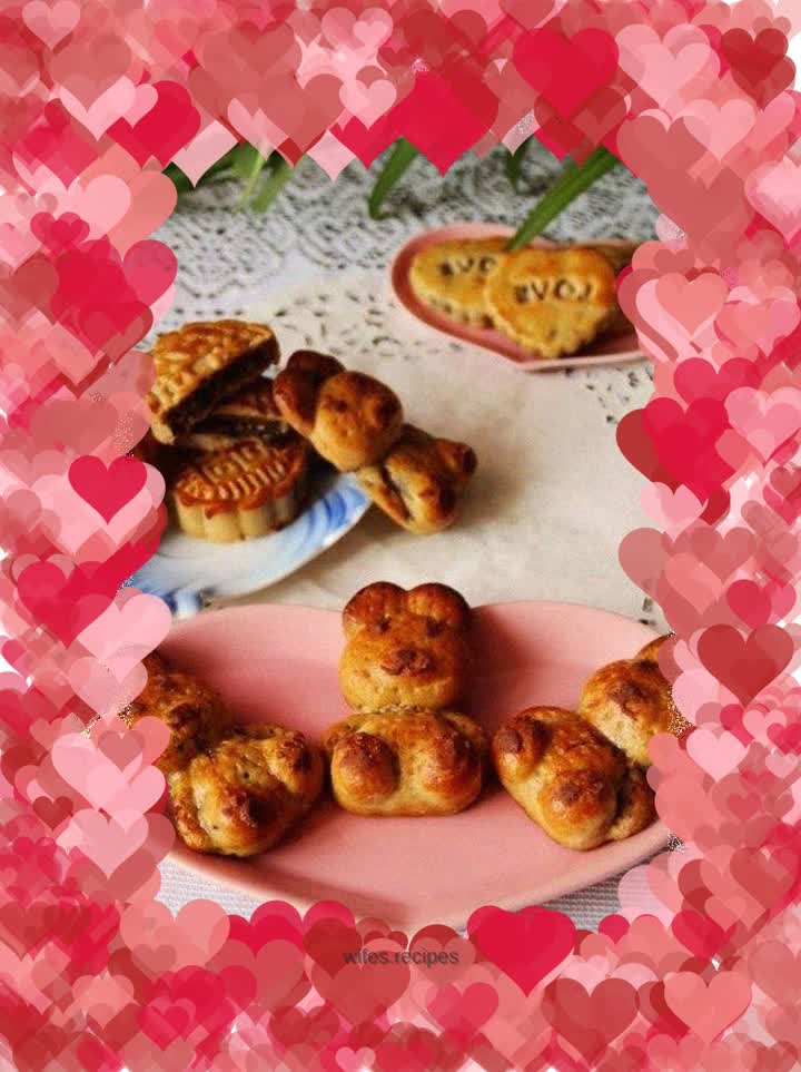 Mid-Autumn Festival parent-child mooncake----Cartoon five-nut mooncake