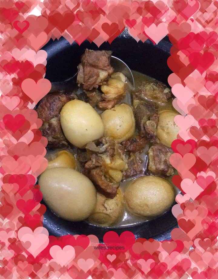 Braised Pork Ribs and Egg