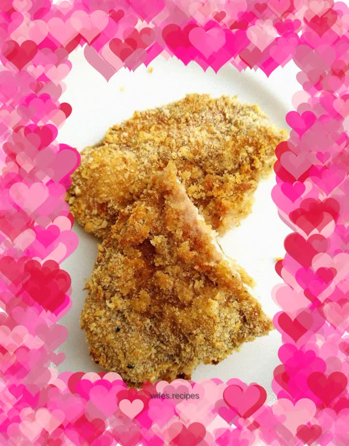 Quick oven dish (good news for slimming girls) - Crispy grilled chicken steak