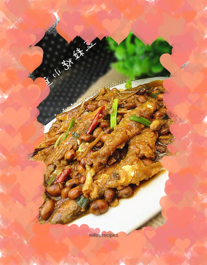 Grilled fish with beans