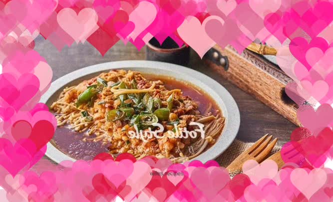 Steamed Enoki Mushrooms with Kimchi