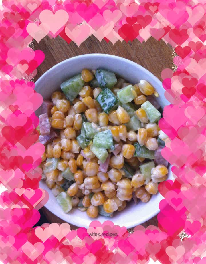 Wasabi, Melon and Corn Salad