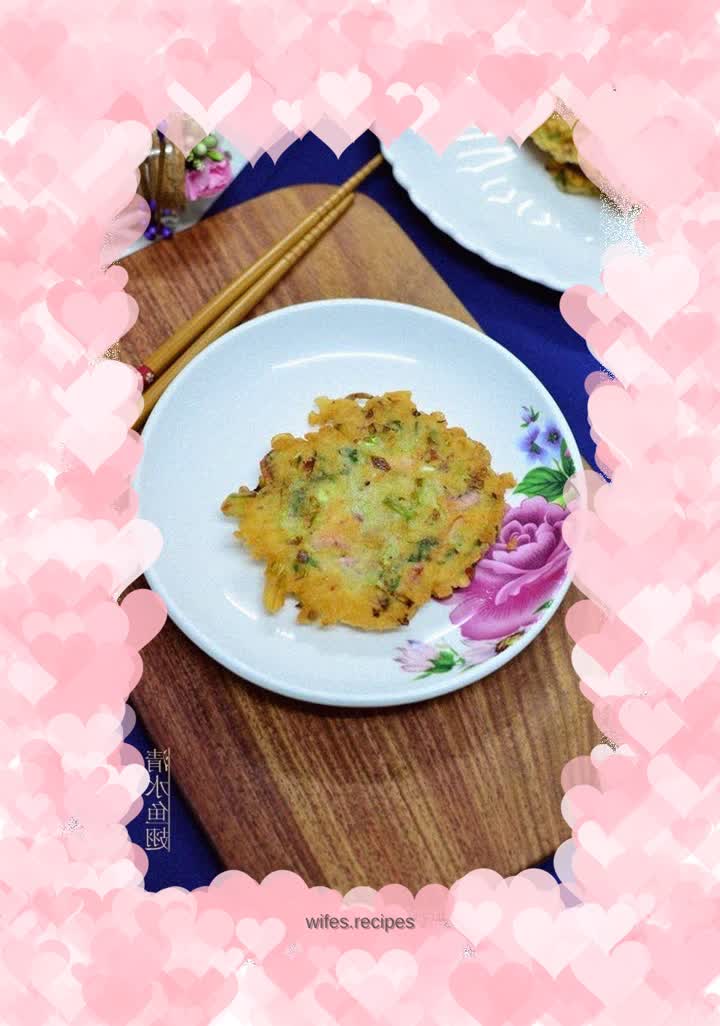 Squid and vegetable pancake