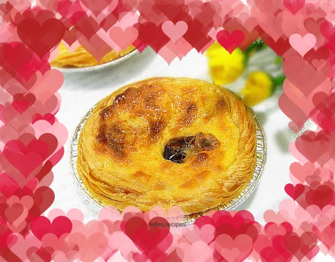 Cranberry Portuguese Egg Tart