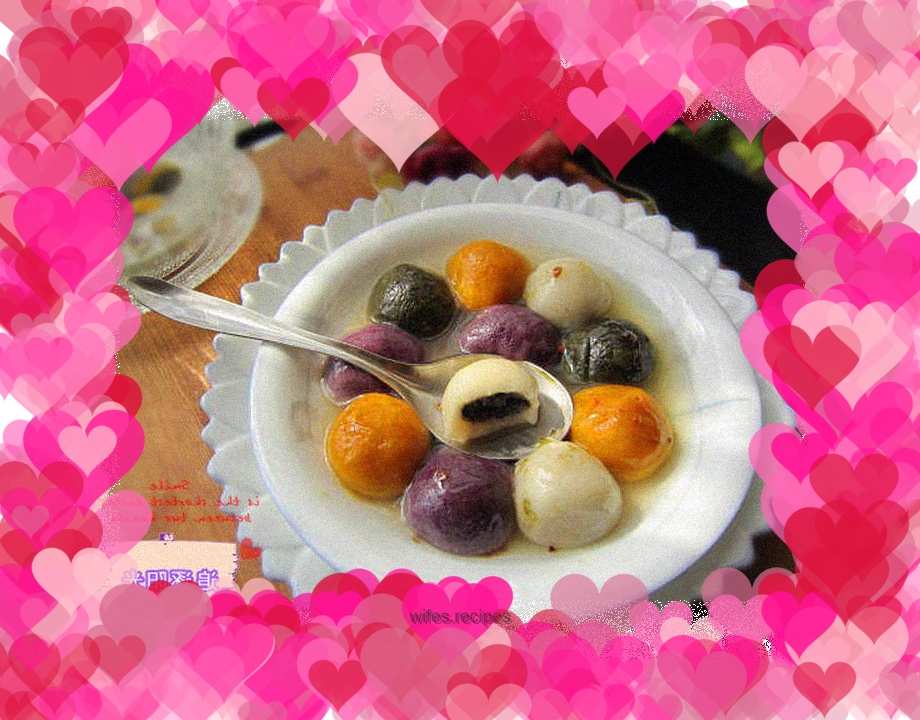 Colorful glutinous rice balls (Yuhua stone glutinous rice balls)