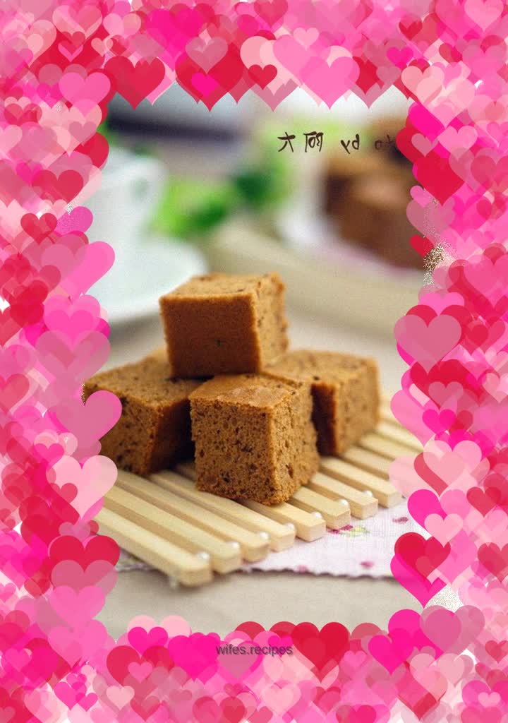 Brown sugar and red date sponge cake