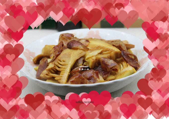 Stir-fried Chinese Sausage with Spring Bamboo Shoots