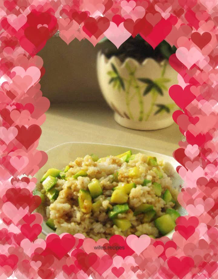 Zucchini fried rice