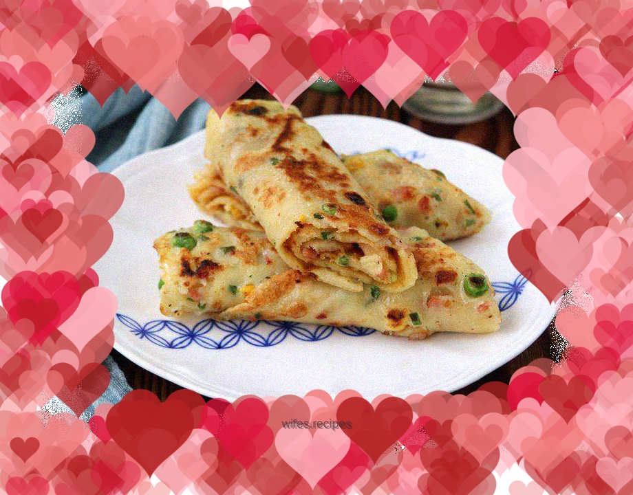 Bacon, Vegetables and Egg Burrito