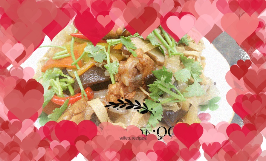 Braised chicken with rice