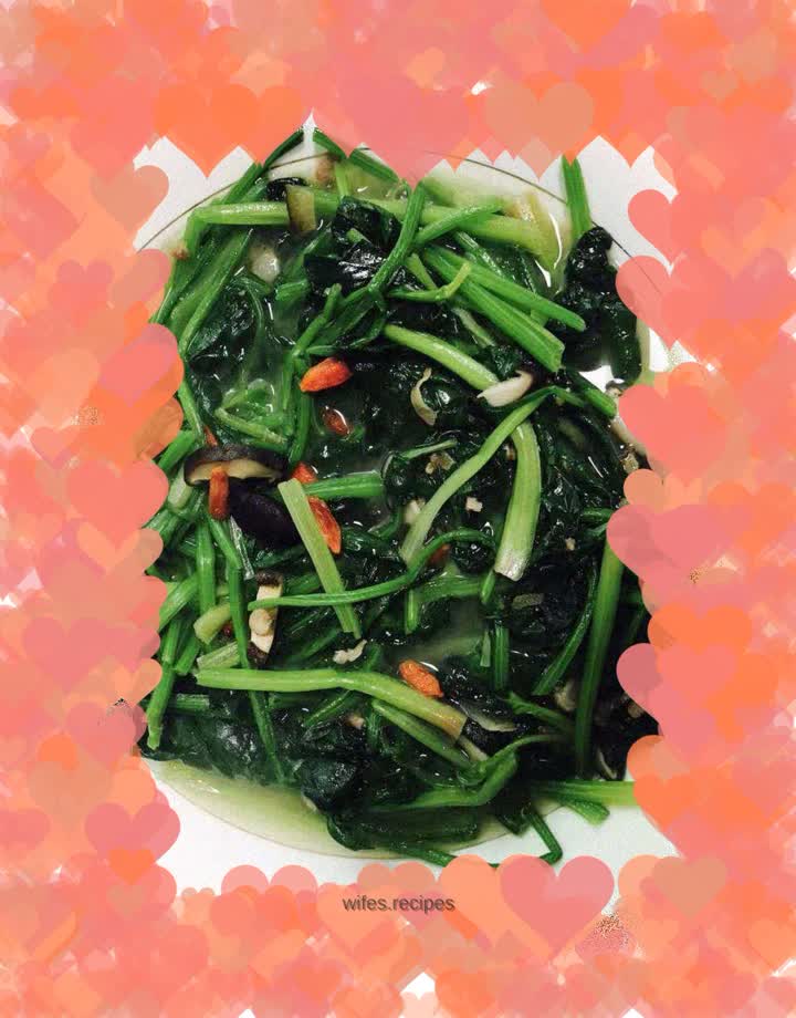 Spinach in a special soup