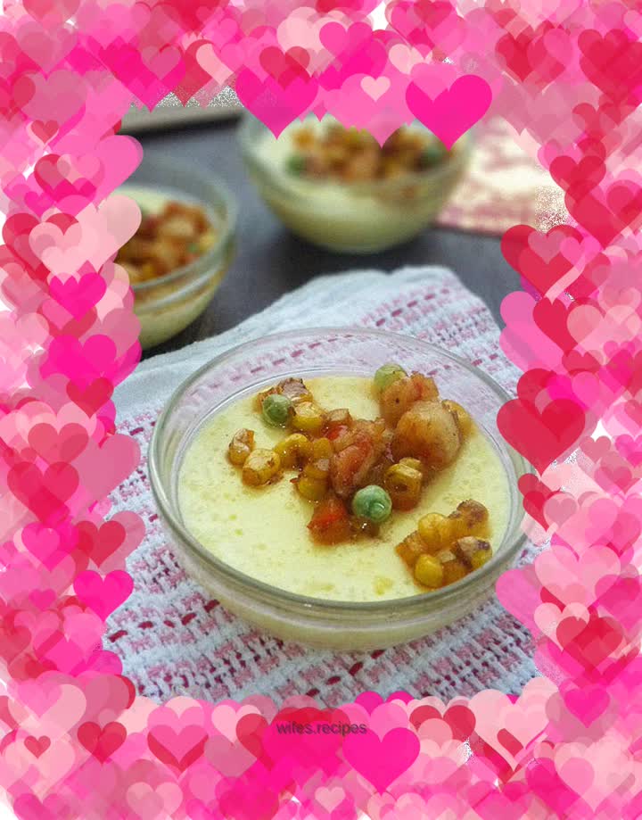 Steamed Egg with Shrimp