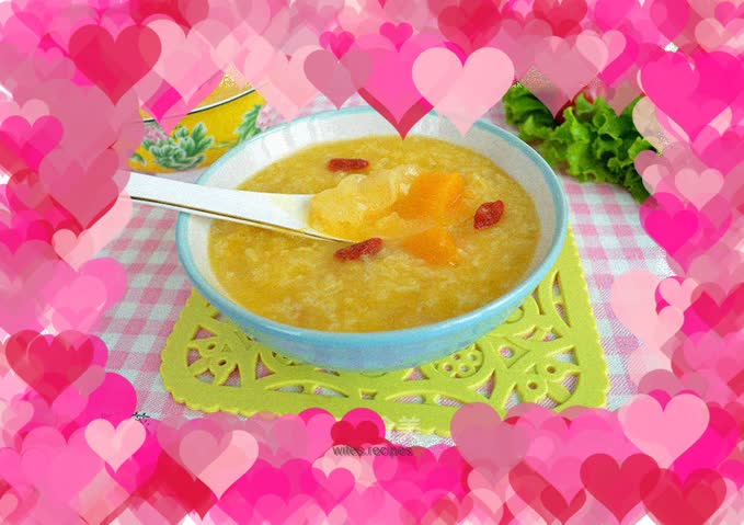Pumpkin and snow fungus porridge