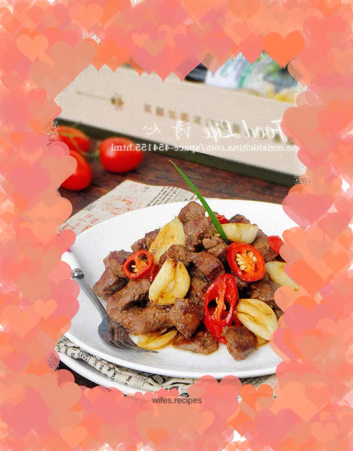 【Garlic beef cubes】---I like the aroma of beef
