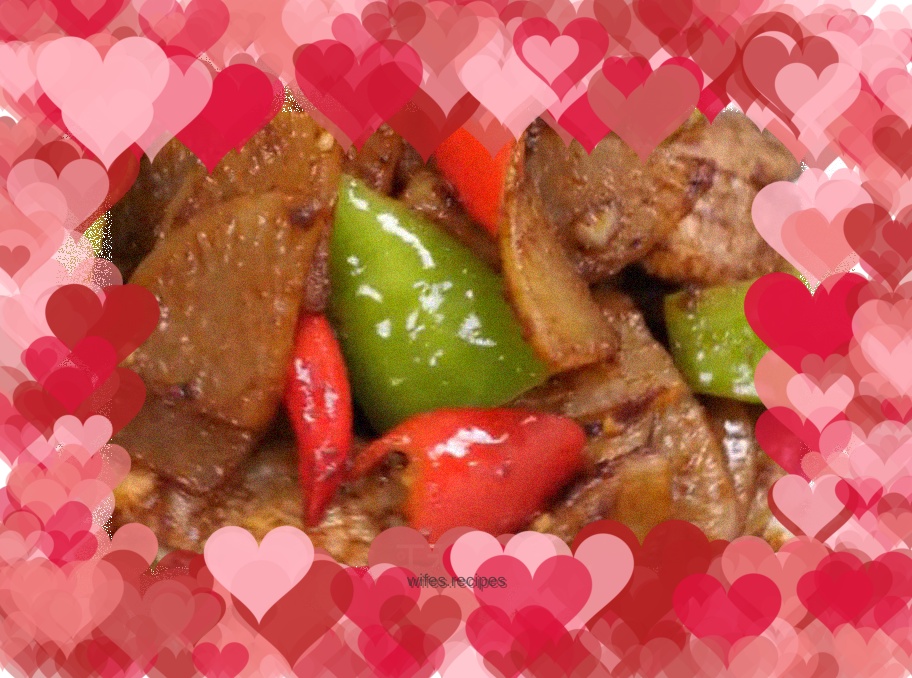 Stir-fried pork belly with radish