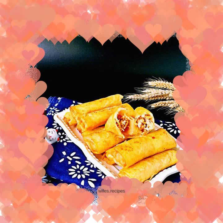 Daylily Meat Spring Rolls