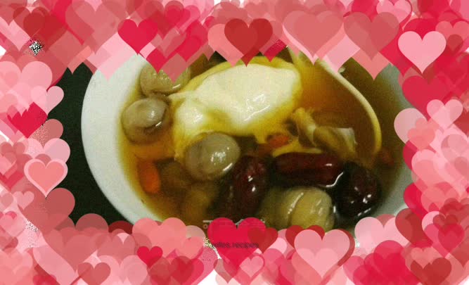 Longan, red dates, egg and brown sugar water