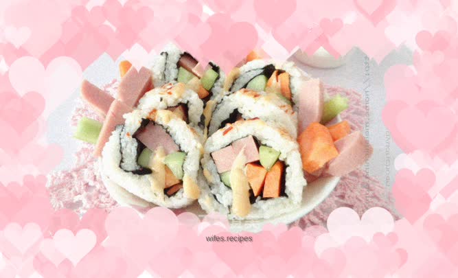 Simple and delicious^Glutinous rice sushi