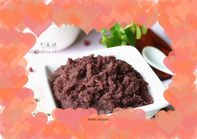Homemade red bean paste